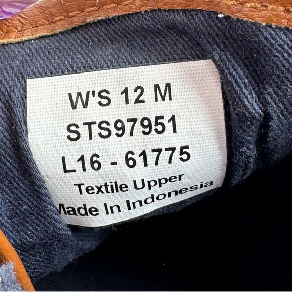 Sperry Mermaids Seashells Canvas Lace Up Sneakers Cream Multi Womens 12 - Picture 10 of 11